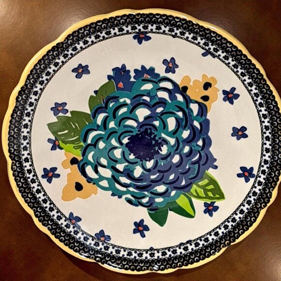 Pioneer Woman Floral Stoneware 8.25 Inch Set Of 3 Dessert Salad Plates - Picture 4 of 11